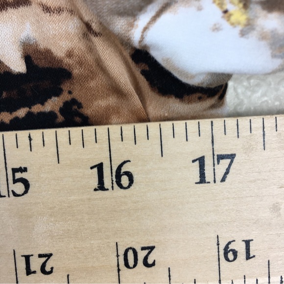 Coldwater Creek Women's Zip Front Floral Jacket 3/4 Sleeve Size 10 Petite - Picture 12 of 12